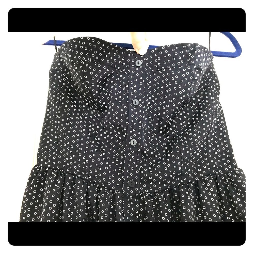 Gap (M) Navy strapless summer dress